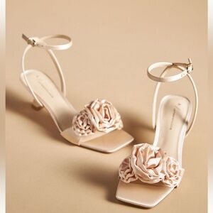 Anthropologie Blush Rose Heels